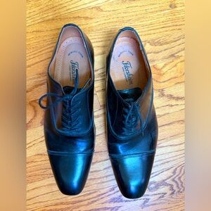 Florsheim Men's Tie Black Dress Shoes - Leather Solid - Size 14 - EUC